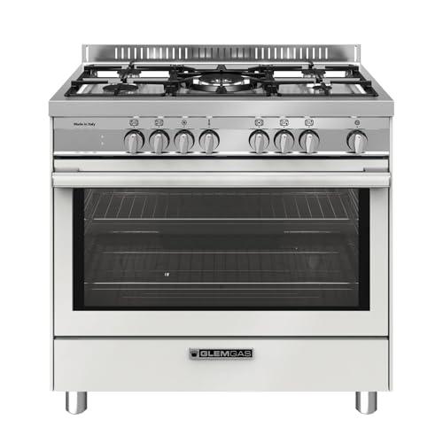 Cucina a gas 5 fuochi con forno elettrico 90x60 cm bianco - ST965MWH