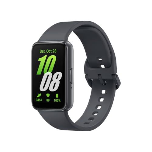 Samsung Galaxy Fit3 fitness band, batteria a lunga durata, rilevamento cadute/SOS, barometro, IP68, monitoraggio sonno, oltre 100 esercizi, gestione notifiche/musica, Grigio [Versione italiana]