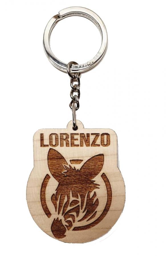 Portachiavi personalizzato UDINESE anni settanta in legno