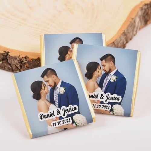 Set di 50 Cioccolatini Nuziali Personalizzati con Foto