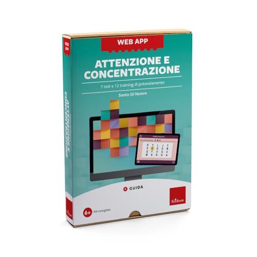 Attenzione e concentrazione. 7 test e 12 training di potenziamento. Web app. Con software