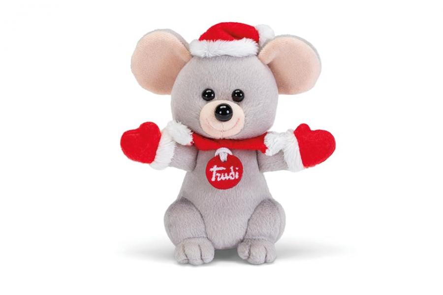 Trudino Topo Natale XS - Peluche Natalizio da Collezione Trudi