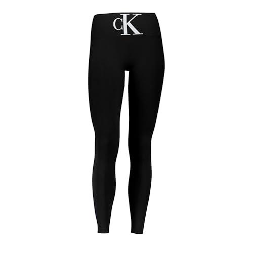 Calvin Klein High-Waist Monogram Leggings Donna, Nero