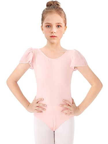 Bezioner Body Danza Classica Bambina Manica a Sbuffo Rosa