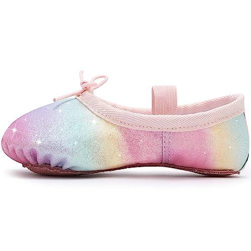 Scarpette Danza Classica Glitterate Arcobaleno - Eleganza e Stile per Giovani Ballerine