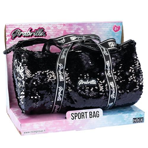 Girabrilla Sport Bag Black - Borsa Sportiva Nera con Paillettes Reversibili