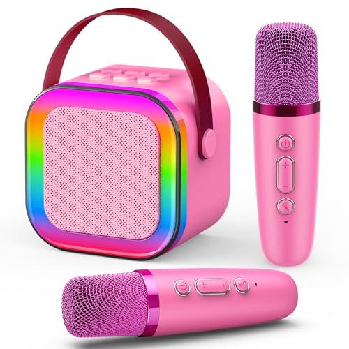 Dislocati Karaoke con Microfono, Microfono Karaoke Regalo Natale Regalo Bambina 3-12 Anni Microfono Bambini Giochi Bambina 3-12 Anni Karaoke per Bambini Giocattoli Bambina 4-12 Anni