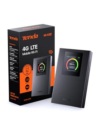 Tenda MF6 Saponetta WiFi 4G LTE Cat4, Router WiFi 6 AX300, Portatile con SIM, Schermo LCD, Batteria 2100mAh