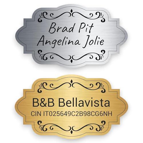 Targa Porta Ingresso Personalizzata Adesiva - Lo Realizzo (Targa Classica)