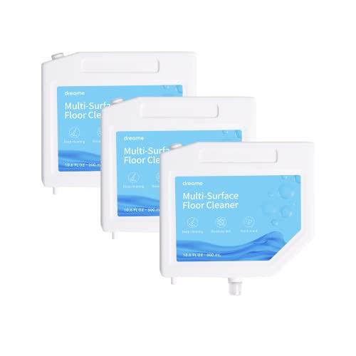 Dreame Soluzione Liquido Detergente Pavimenti per Aspirapolvere Robot Dreame L10s Ultra, 300ml x 3 Pezzi