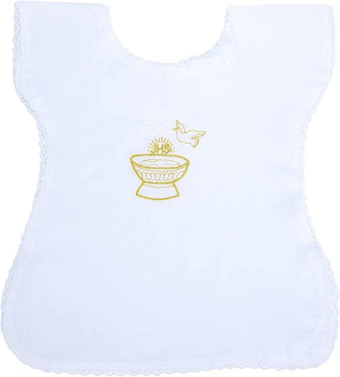 Camicia da Battesimo Unisex Made in Italy Ricamata a Mano