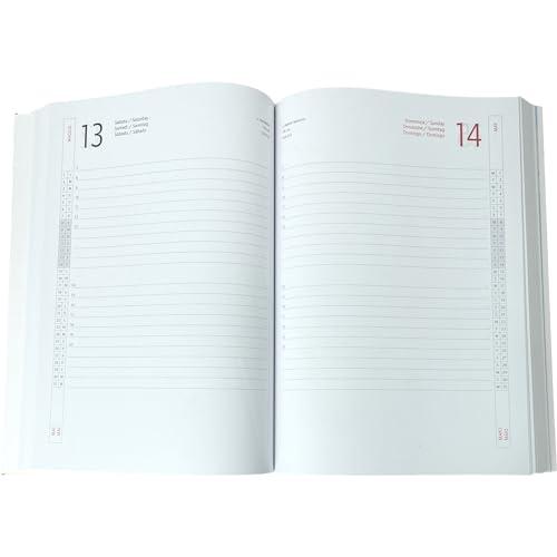 Ricambio Agenda 2025 Planner Giornaliero a Righe 17x24 cm (B5) - Cartonato