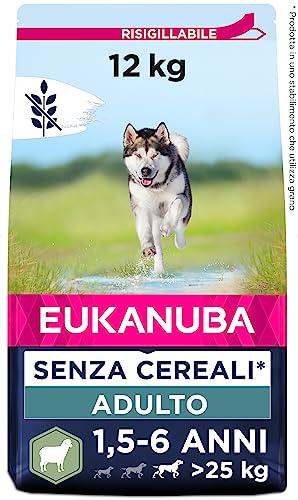 EUKANUBA Grain Free Agnello per Cani Adulti Taglia Grande 12kg