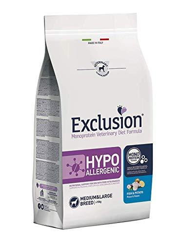 Exclusion Diet Hypoallergenic Medium/Large Breed Pesce e Patate 12 kg
