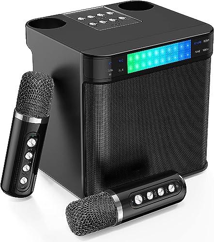 Karaoke Professionale Completo Canta Tu 2023 con Bluetooth e Doppio Microfono Wireless