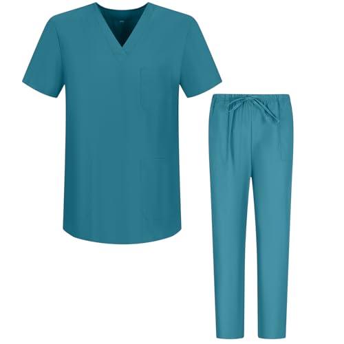 MISEMIYA Scrub Set Unisex Bz-6801-6802 Turchese Taglia M