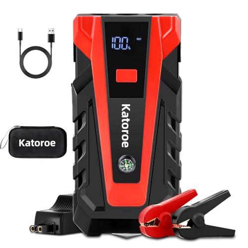 KATOROE Avviatore Batteria Auto 4000A con Compressore 150PSI