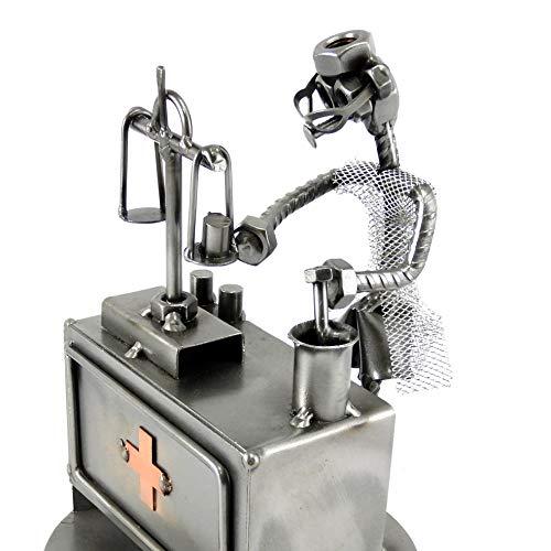 Farmacista - Erborista in Metallo - Scultura Artigianale Metal Idea