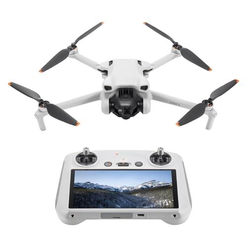 DJI Mini 3 (con DJI RC) – Mini drone con fotocamera leggero e pieghevole con video in 4K HDR, autonomia di 38 minuti, Riprese verticali native e funzioni intelligenti