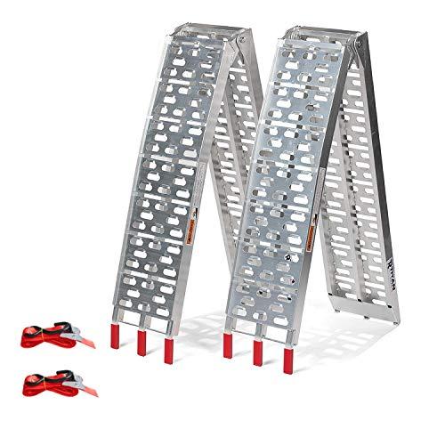 Lospitch 2 Rampe di Carico Pieghevoli in Alluminio per Moto, 680 kg