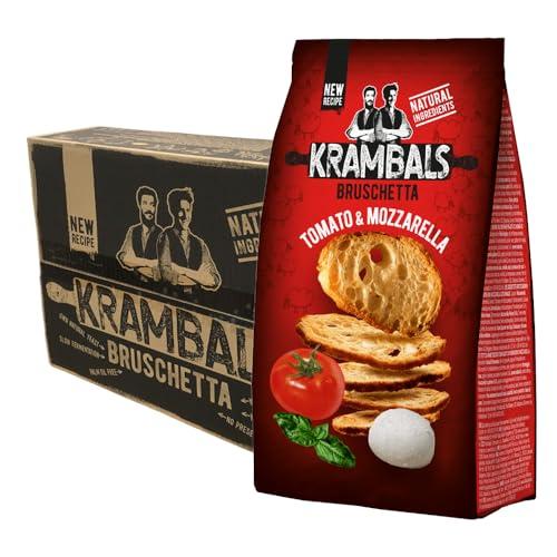 Bruschetta Pomodoro e Mozzarella - Snack Croccante e Sfizioso (12 x 70g)