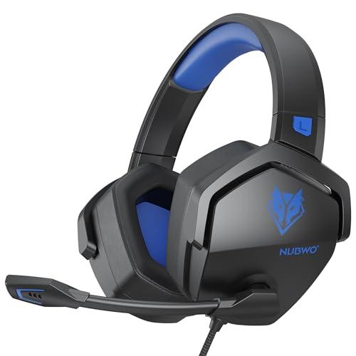 NUBWO Cuffie Gaming per PS4, PS5, PC, Xbox One - Azzurro