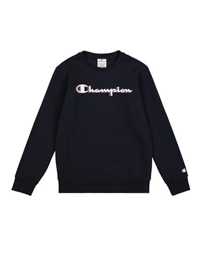 Champion Legacy Boy - Felpa con Logo Grande, Blu
