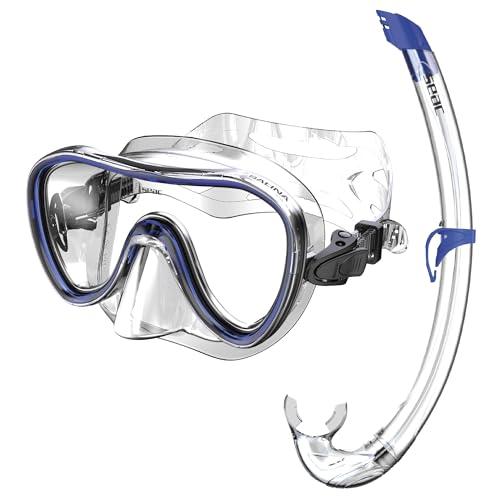 SEAC Set Bis Salina Top, Maschera e Snorkel per Snorkeling