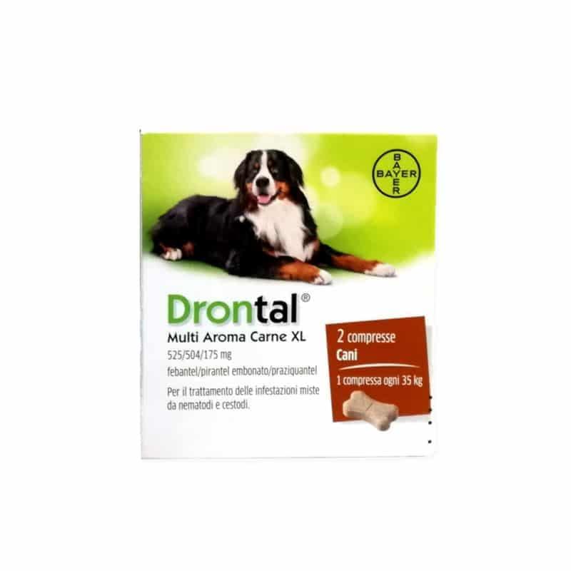 CentroVete Bayer Vermifugo antiparassitario Multi Aroma XL per Cane in compressa (2 CPR)