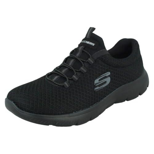 Skechers Summits Top Player, Scarpe da Ginnastica Donna, Black Mesh Trim, 41 EU