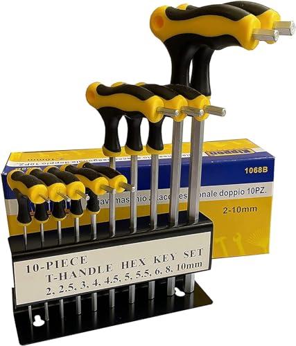 Kippen 1068BX Set 10 Chiavi a Brugola Doppie Impugnatura Bicomponente