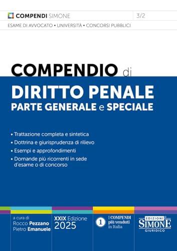 Compendio di Diritto Penale parte generale e speciale 2025 - Edizioni Simone