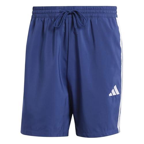 Adidas Uomo Essential Three Stripes Chelsea Short, Blu Scuro/Bianco, XL