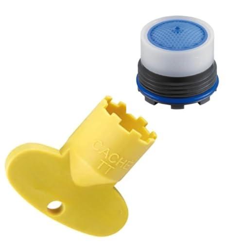 Kit Aeratore di Ricambio, per Rubinetti a Scomparsa 16,5 x 1 mm, 1 Pezzo con Chiave - Rompigetto Filtro Filtrino