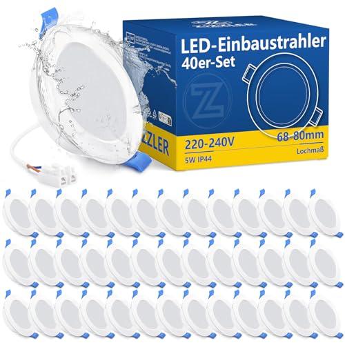 ZIZZLER 40 Faretti LED da Incasso per Cartongesso - Illuminazione Calda e Efficiente per la Tua Casa