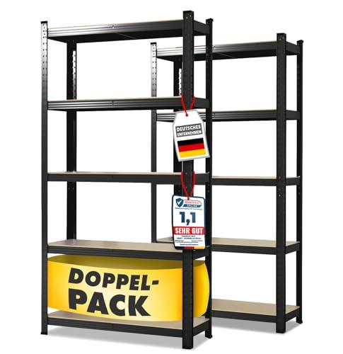 Casa Pura Set di 2 scaffali pesanti, 50x100x200 cm, portata 600 kg