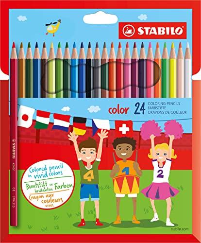 STABILO color Astuccio da 24 Matite Colorate (20 base + 4 fluo)