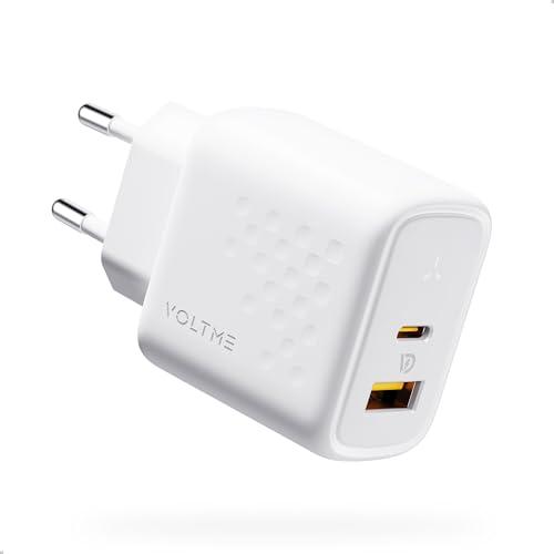 VOLTME Caricatore USB & USB C Doppio Porta 45W Bianco