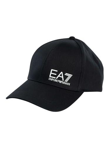 EA7 Cappello Unisex Emporio Armani Baseball Hat Black/White C25EA03 7X000005 AF11989 M