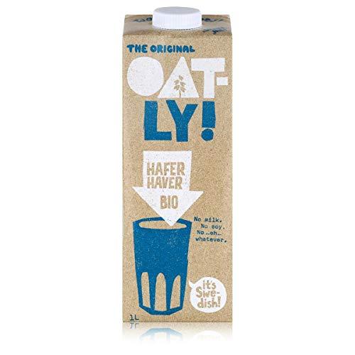 Oatly, Drink Vegetale all'Avena BIO, Bevanda Perfetta per la Colazione, Perfetto per Cucinare Pietanze Dolci o Salate, Ideale per il Momento della Colazione, Brick da 1 LT