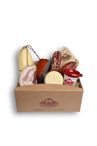 Cesto Natalizio Artigianale Moretti® con Salumi e Formaggi - Edizione Speciale