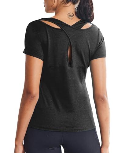 ADOME Maglietta Sportiva Donna - Ideale per Fitness, Yoga e Running