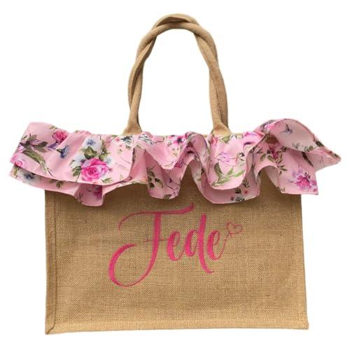 Borsa Mare Personalizzata in Juta con Pochette - Eleganza e Praticità per l'Estate