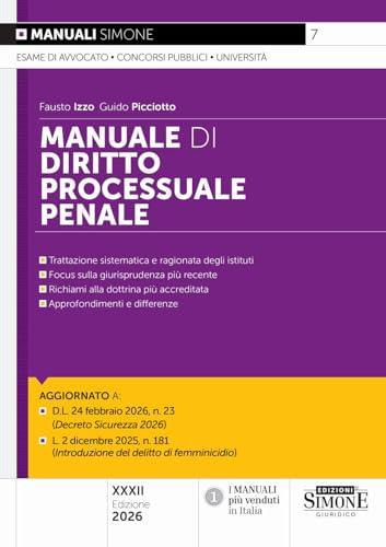 Manuale di diritto processuale penale
