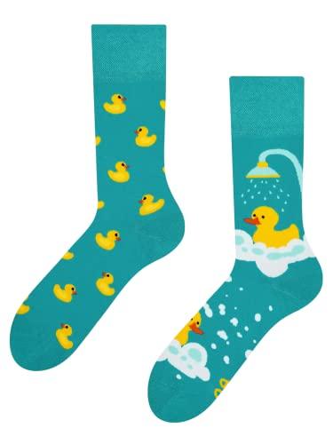 Dedoles Calzini Unisex Donna Uomo & Bambini Calze Cotone con tanti Design divertenti Paperelle Turchese 43-46