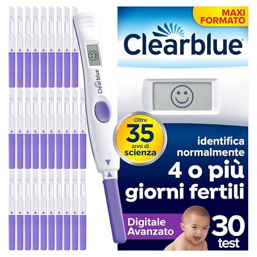Test di Ovulazione Clearblue Digitale Avanzato 1 Portastick Digitale e 30 Bastoncini