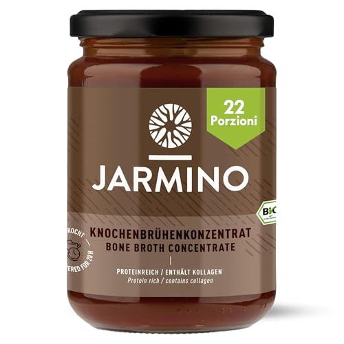JARMINO Brodo di ossa biologico concentrato di manzo, dalla Germania, 220 g (22 porzioni), ricco di collagene biologico