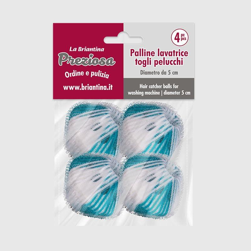 La Briantina - Set 4 Palline Togli Pelucchi in Velcro per Lavatrice
