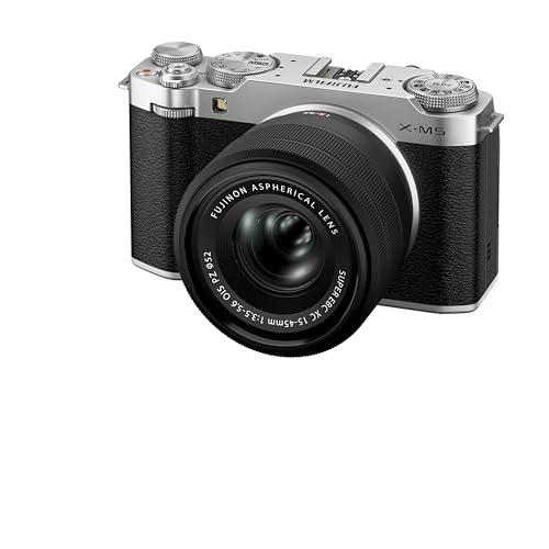 FUJIFILM X-M5 Argento con Obiettivo XC15-45mm
