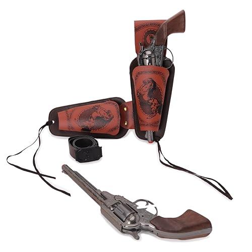Toyland® Set Costume da Sceriffo 5 Pezzi - Pistole a Capsula, Cintura e Fondine